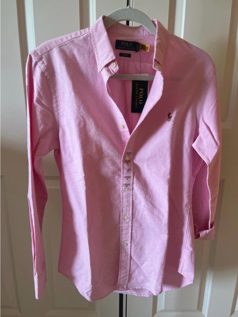 Polo by Ralph Lauren Light Pink Long-Sleeve Button-Down Shirt